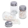 Mini Glass Favor Jars - 2.75-Ounce Mason Jar With Silver Top: 12-Piece Set