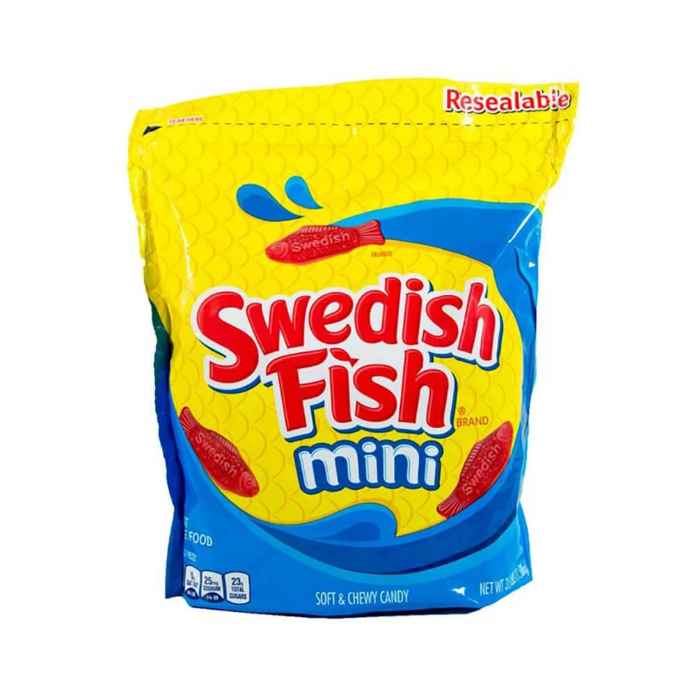 Mini Swedish Fish Candy - Red: 3.5LB Bag 1 Mini Swedish Fish Candy - Red: 3.5LB Bag