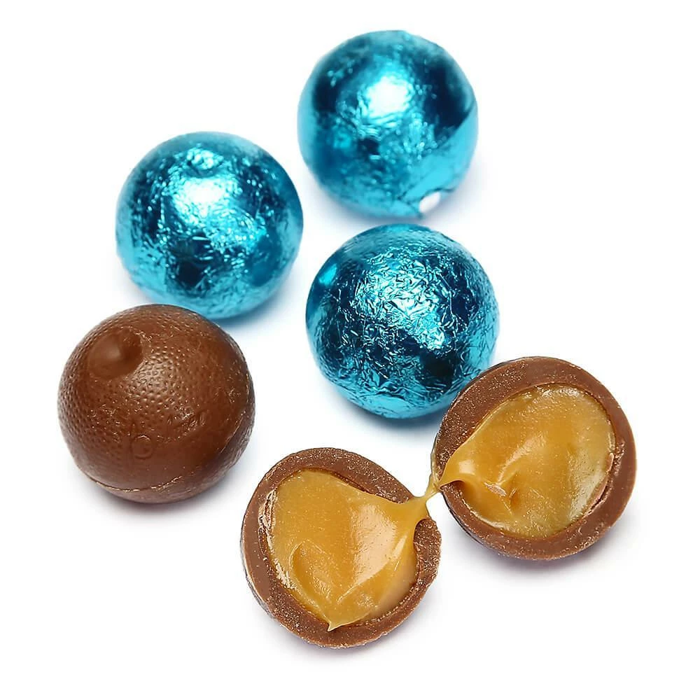 Palmer Foiled Caramel Filled Chocolate Candy Balls - Caribbean Blue: 5LB Bag 1 Palmer Foiled Caramel Filled Chocolate Candy Balls - Caribbean Blue: 5LB Bag