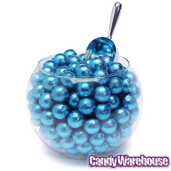 Palmer Foiled Caramel Filled Chocolate Candy Balls - Caribbean Blue: 5LB Bag 2 Palmer Foiled Caramel Filled Chocolate Candy Balls - Caribbean Blue: 5LB Bag - Image 2