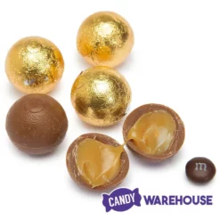 Palmer Foiled Caramel Filled Chocolate Candy Balls - Gold: 5LB Bag -CANDY WAREHOUSE Sales palmer foiled caramel filled chocolate candy balls gold 5lb bag candy warehouse 4
