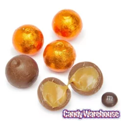 Palmer Foiled Caramel Filled Chocolate Candy Balls - Orange: 5LB Bag -CANDY WAREHOUSE Sales palmer foiled caramel filled chocolate candy balls orange 5lb bag candy warehouse 4