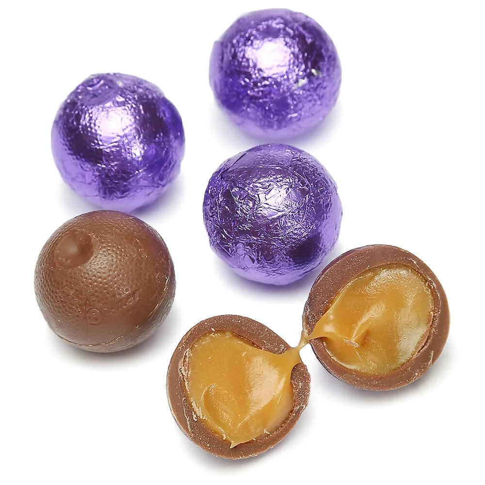 Palmer Foiled Caramel Filled Chocolate Candy Balls - Purple: 5LB Bag 1 Palmer Foiled Caramel Filled Chocolate Candy Balls - Purple: 5LB Bag