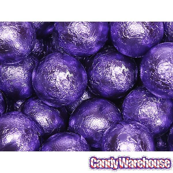 Palmer Foiled Caramel Filled Chocolate Candy Balls - Purple: 5LB Bag 4 Palmer Foiled Caramel Filled Chocolate Candy Balls - Purple: 5LB Bag - Image 4