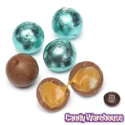 Palmer Foiled Caramel Filled Chocolate Candy Balls - Robin Egg Blue: 5LB Bag -CANDY WAREHOUSE Sales palmer foiled caramel filled chocolate candy balls robin egg blue 5lb bag candy warehouse 3