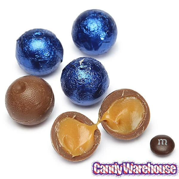 Palmer Foiled Caramel Filled Chocolate Candy Balls - Royal Blue: 5LB Bag 3 Palmer Foiled Caramel Filled Chocolate Candy Balls - Royal Blue: 5LB Bag - Image 3