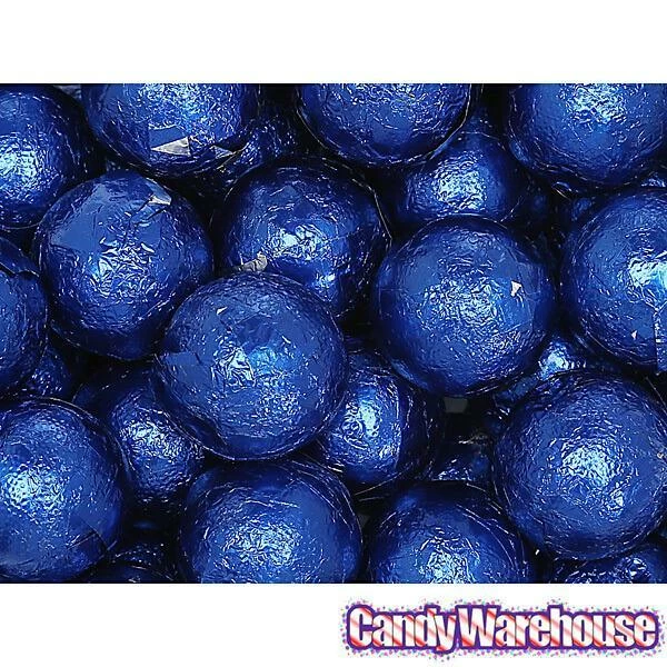 Palmer Foiled Caramel Filled Chocolate Candy Balls - Royal Blue: 5LB Bag 4 Palmer Foiled Caramel Filled Chocolate Candy Balls - Royal Blue: 5LB Bag - Image 4
