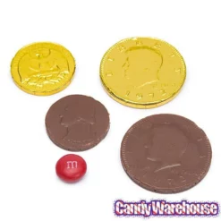 Palmer Gold Foiled Chocolate Coins In Mesh Bags: 12-Piece Box -CANDY WAREHOUSE Sales palmer gold foiled chocolate coins in mesh bags 12 piece box candy warehouse 3