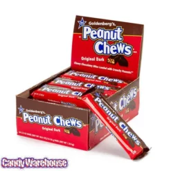 Peanut Chews Candy 2-Ounce Packs - Dark Chocolate: 24-Piece Display 3 Peanut Chews Candy 2-Ounce Packs - Dark Chocolate: 24-Piece Display -CANDY WAREHOUSE Sales peanut chews candy 2 ounce packs dark chocolate 24 piece display candy warehouse 2