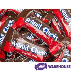 Peanut Chews Mini Size Candy Bars - Original Dark: 100-Piece Box -CANDY WAREHOUSE Sales peanut chews mini size candy bars original dark 100 piece box candy warehouse 3