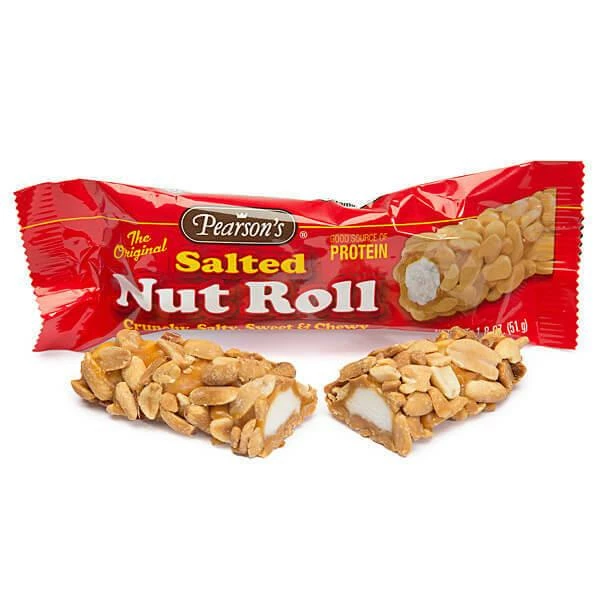 Pearson's Salted Nut Roll Candy Bars: 24-Piece Box 1 Pearson's Salted Nut Roll Candy Bars: 24-Piece Box