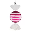 Pink And White Stripe Candy Ornament - 13 Inch