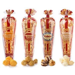 Popcornopolis Mini Cones Assorted Popcorn Packs: 12-Piece Bag