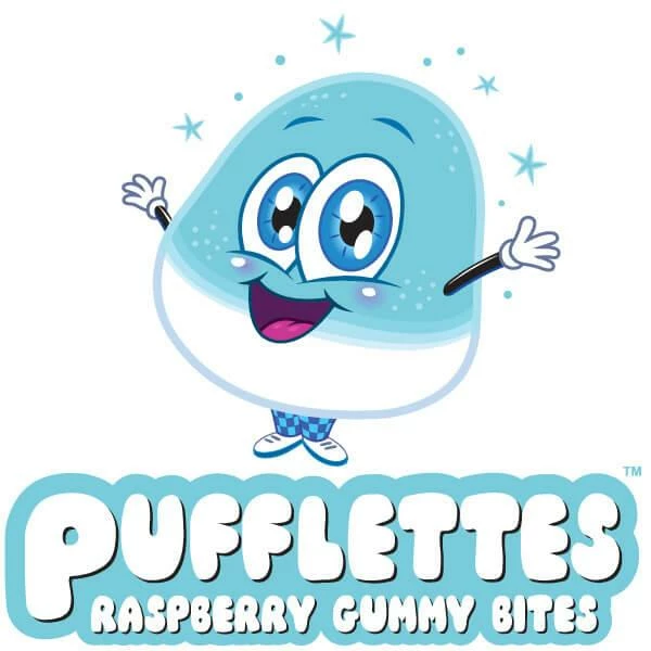 Pufflettes Gummy Bites - Blue Raspberry: 1KG Bag 2 Pufflettes Gummy Bites - Blue Raspberry: 1KG Bag - Image 2