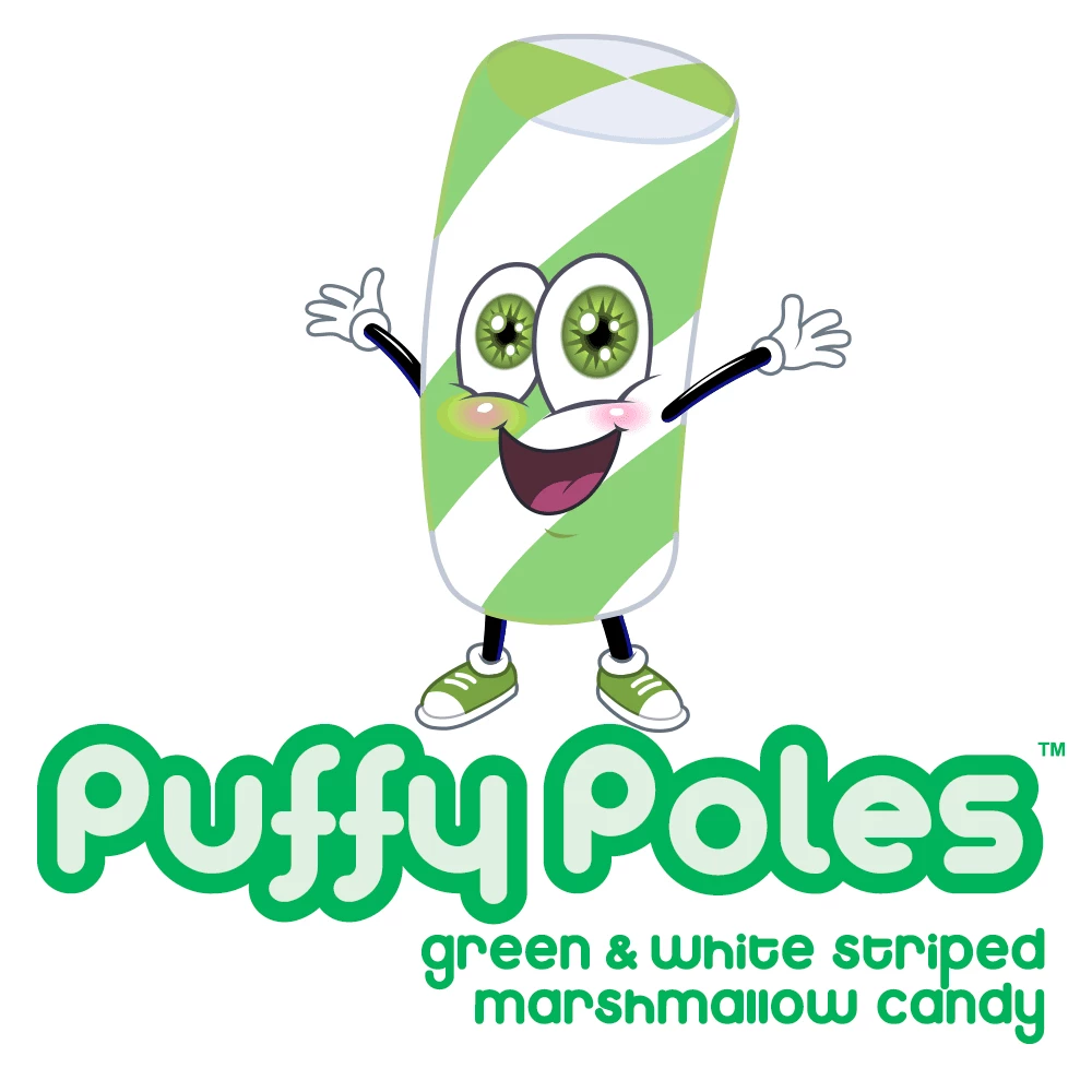 Puffy Poles Jumbo Marshmallow Twists - Teal: 1KG Bag 4 Puffy Poles Jumbo Marshmallow Twists - Teal: 1KG Bag - Image 4