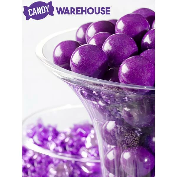 Purple 1-Inch Gumballs: 2LB Bag 2 Purple 1-Inch Gumballs: 2LB Bag - Image 2