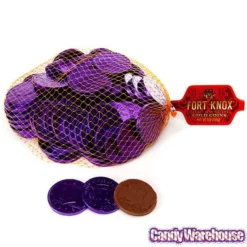 Purple Foiled Milk Chocolate Coins: 1LB Bag 5 Purple Foiled Milk Chocolate Coins: 1LB Bag -CANDY WAREHOUSE Sales purple foiled milk chocolate coins 1lb bag candy warehouse 3