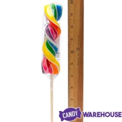 Rainbow Swirl 2.5-Ounce Corkscrew Twist Lollipops: 12-Piece Display -CANDY WAREHOUSE Sales rainbow swirl 2 5 ounce corkscrew twist lollipops 12 piece display candy warehouse 4