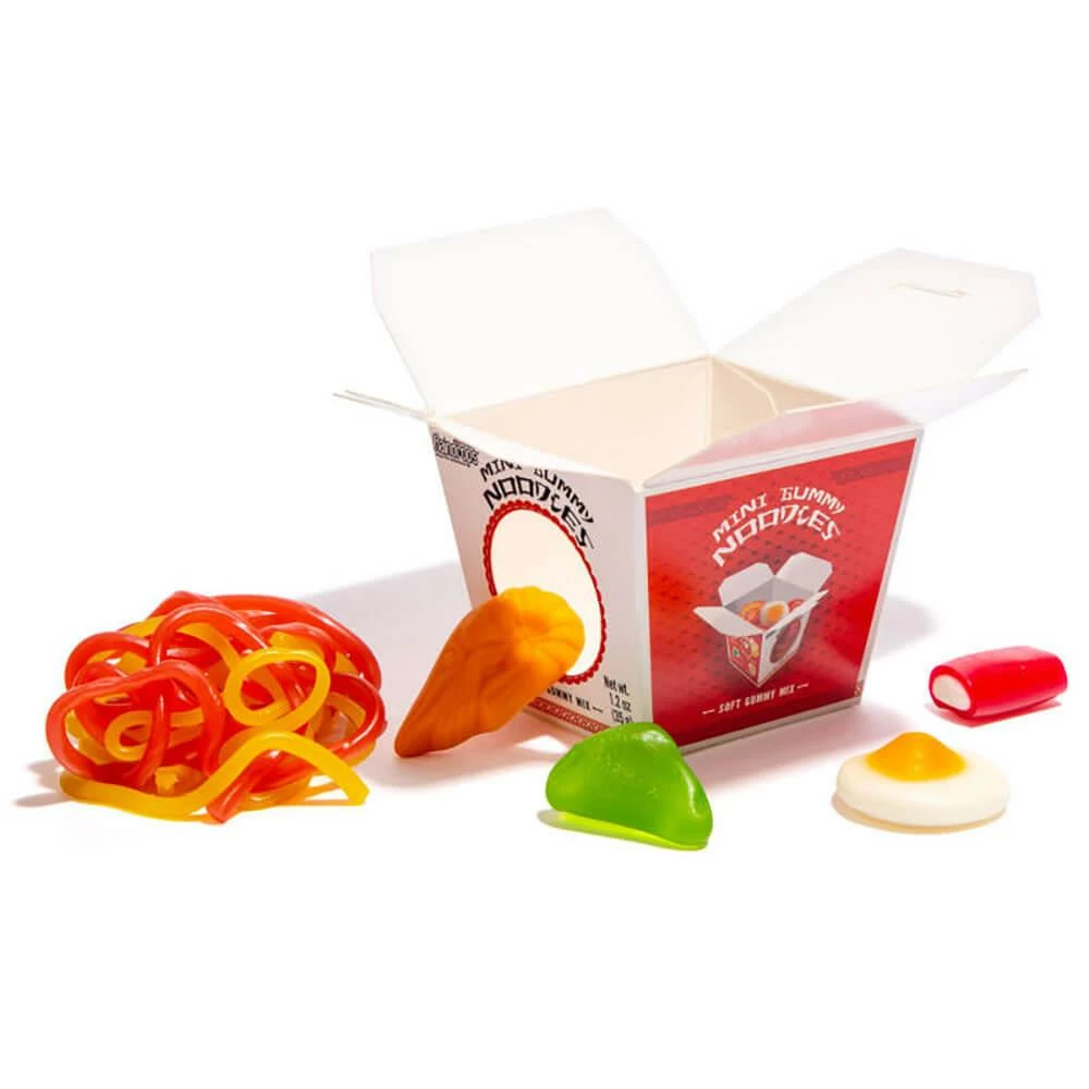 Raindrops Mini Gummy Noodles: 12 Piece Box 2 Raindrops Mini Gummy Noodles: 12 Piece Box - Image 2