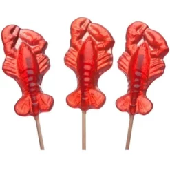 Red Lobster Hard Candy Lollipops: 12-Piece Bag