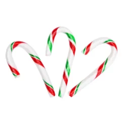 Red, White, And Green Peppermint Mini Candy Canes: 200-Piece Tub