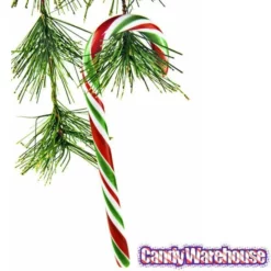 Red - White - Green Peppermint Candy Canes: 18-Piece Box -CANDY WAREHOUSE Sales red white green peppermint candy canes 18 piece box candy warehouse 3