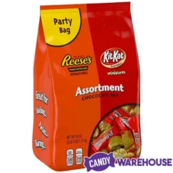 Reese's Peanut Butter Cups And Kit Kat Miniatures Bulk Candy: 2LB Bag 6 Reese's Peanut Butter Cups And Kit Kat Miniatures Bulk Candy: 2LB Bag -CANDY WAREHOUSE Sales reese s peanut butter cups and kit kat miniatures bulk candy 2lb bag candy warehouse 3