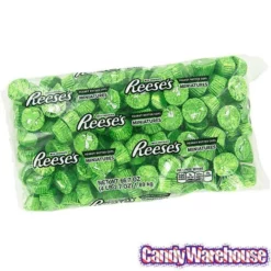 Reese's Peanut Butter Cups Miniatures - Kiwi Green: 200-Piece Bag -CANDY WAREHOUSE Sales reese s peanut butter cups miniatures kiwi green 200 piece bag candy warehouse 3