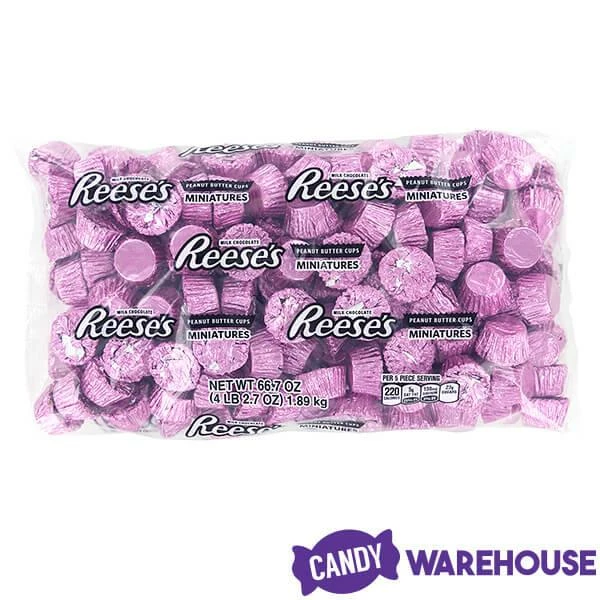 Reese's Peanut Butter Cups Miniatures - Pink: 200-Piece Bag 2 Reese's Peanut Butter Cups Miniatures - Pink: 200-Piece Bag - Image 2