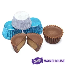 Reeses Peanut Butter Cups Color Combo - Light Blue And White: 400-Piece Box -CANDY WAREHOUSE Sales reeses peanut butter cups color combo light blue and white 400 piece box candy warehouse 3