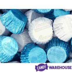 Reeses Peanut Butter Cups Color Combo - Light Blue And White: 400-Piece Box -CANDY WAREHOUSE Sales reeses peanut butter cups color combo light blue and white 400 piece box candy warehouse 4