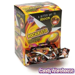 Rockaleta Gum Centered Chili Lollipops: 30-Piece Display -CANDY WAREHOUSE Sales rockaleta gum centered chili lollipops 30 piece display candy warehouse 3