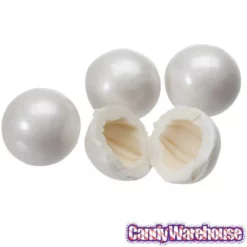 Shimmer Pearl White 1-Inch Gumballs: 2LB Bag 9 Shimmer Pearl White 1-Inch Gumballs: 2LB Bag -CANDY WAREHOUSE Sales shimmer pearl white 1 inch gumballs 2lb bag candy warehouse 4