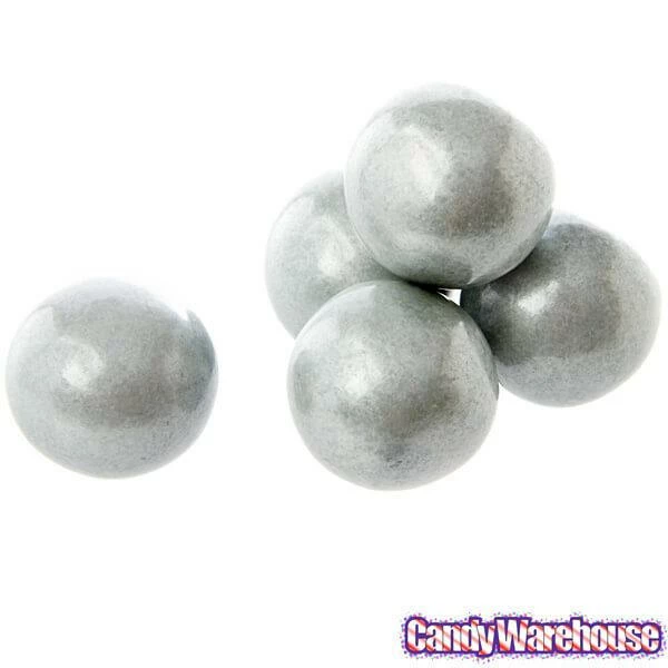 Silver 1-Inch Gumballs: 2LB Bag 3 Silver 1-Inch Gumballs: 2LB Bag - Image 3