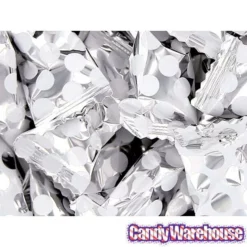 Silver Polka Dots Wrapped Butter Mint Creams: 300-Piece Case 3 Silver Polka Dots Wrapped Butter Mint Creams: 300-Piece Case -CANDY WAREHOUSE Sales silver polka dots wrapped butter mint creams 300 piece case candy warehouse 2