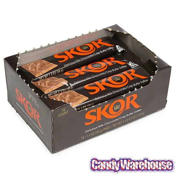 Skor Candy Bars: 18-Piece Box 2 Skor Candy Bars: 18-Piece Box - Image 2
