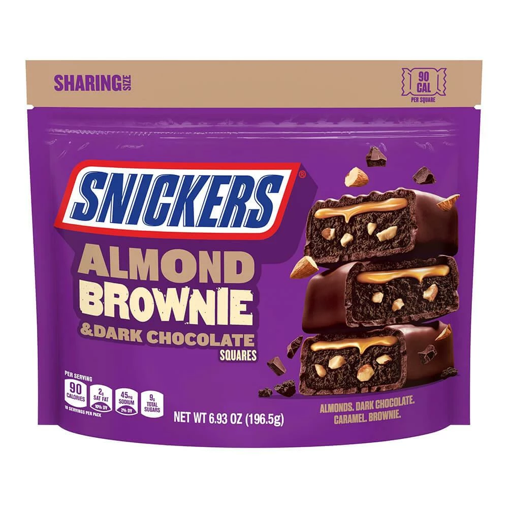 Snickers Dark Chocolate Almond Brownie Fun Size Candy Bars: 10-Piece Bag 1 Snickers Dark Chocolate Almond Brownie Fun Size Candy Bars: 10-Piece Bag