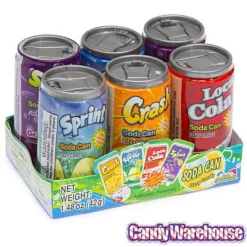 Soda Pop Fizzy Candy Cans Six-Packs: 12-Piece Box -CANDY WAREHOUSE Sales soda pop fizzy candy cans six packs 12 piece box candy warehouse 4 1f6cf300 465c 4af5 a691 d8981ef25499