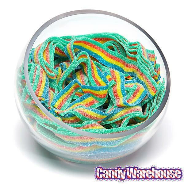 Sour Power Belts Candy - 4 Flavor Rainbow: 3KG Bag 3 Sour Power Belts Candy - 4 Flavor Rainbow: 3KG Bag - Image 3