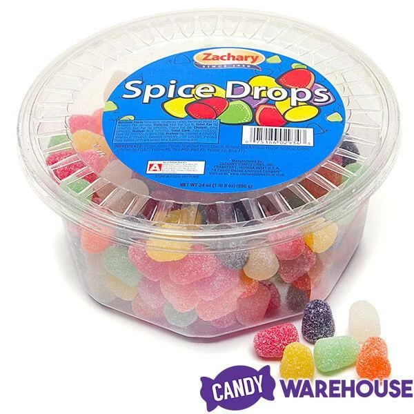 Spice Drops Mini Gumdrops Candy: 24-Ounce Tub 4 Spice Drops Mini Gumdrops Candy: 24-Ounce Tub - Image 4
