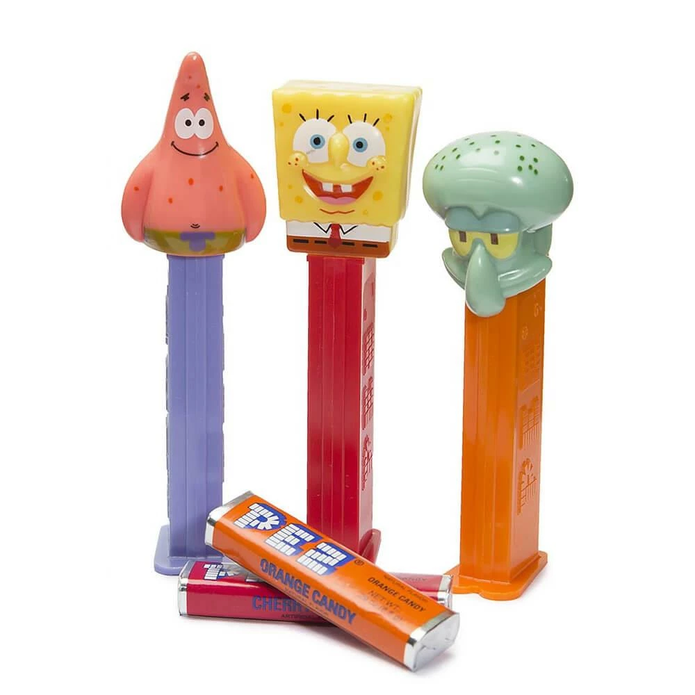 SpongeBob SquarePants PEZ Candy Packs: 12-Piece Display 1 SpongeBob SquarePants PEZ Candy Packs: 12-Piece Display
