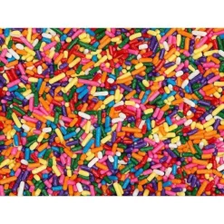 Sprinkle King Candy Sprinkles - Assorted Colors: 6LB Carton