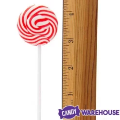 Squiggly Pops Petite Swirl Lollipops - Cherry: 24-Piece Jar -CANDY WAREHOUSE Sales squiggly pops petite swirl lollipops cherry 24 piece jar candy warehouse 4