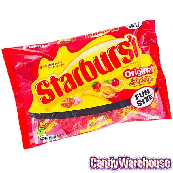 Starburst Fruit Chews Candy Fun Size Packs - Original: 30-Piece Bag 3 Starburst Fruit Chews Candy Fun Size Packs - Original: 30-Piece Bag - Image 3