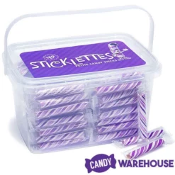 Sticklettes Petite Candy Sticks - Grape: 150-Piece Tub -CANDY WAREHOUSE Sales sticklettes petite candy sticks grape 150 piece tub candy warehouse 3
