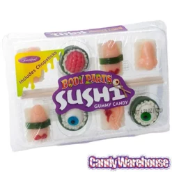 Sushi Body Parts Gummy Candy: 8-Piece Pack -CANDY WAREHOUSE Sales sushi body parts gummy candy 8 piece pack candy warehouse 3