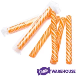 Sweet Spindles Mini Hard Candy Sticks - Orange: 50-Piece Jar -CANDY WAREHOUSE Sales sweet spindles mini hard candy sticks orange 50 piece jar candy warehouse 3