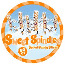 Sweet Spindles Mini Hard Candy Sticks - Orange: 50-Piece Jar -CANDY WAREHOUSE Sales sweet spindles mini hard candy sticks orange 50 piece jar candy warehouse 4