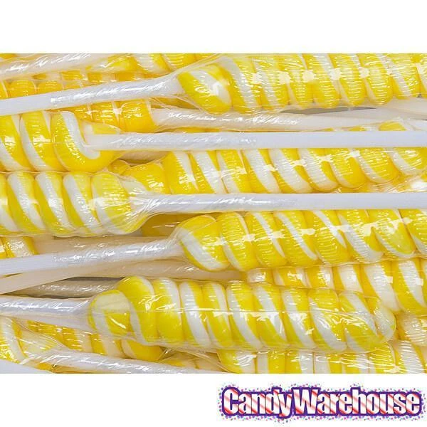 Tesla's Tiny Twist Pops - Lemon: 48-Piece Jar 2 Tesla's Tiny Twist Pops - Lemon: 48-Piece Jar - Image 2