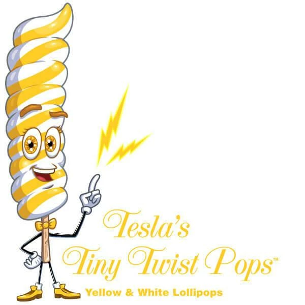 Tesla's Tiny Twist Pops - Lemon: 48-Piece Jar 5 Tesla's Tiny Twist Pops - Lemon: 48-Piece Jar - Image 5